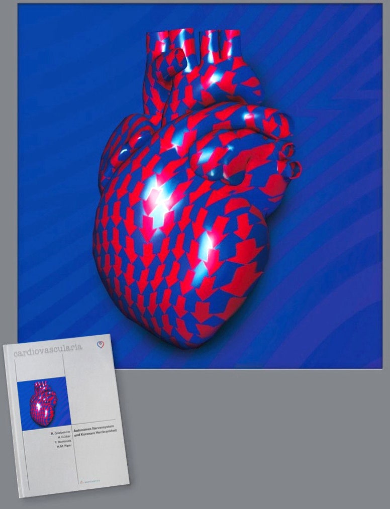 Design für Buchreihe 'cardiovascularia' und Titel-Illustration 'Herz/Kreislauf' 