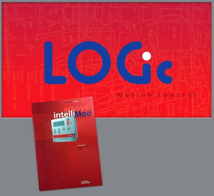 Logo-Entwicklung: 'LOGic' und Titel-Anwendung (Technologie-Kommunikation), Design: Michael Buckler